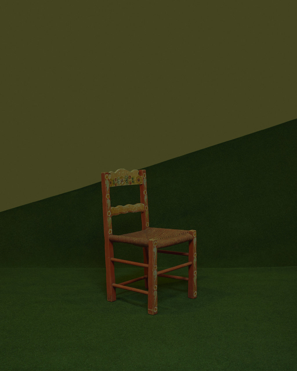 Orange Folk Chair