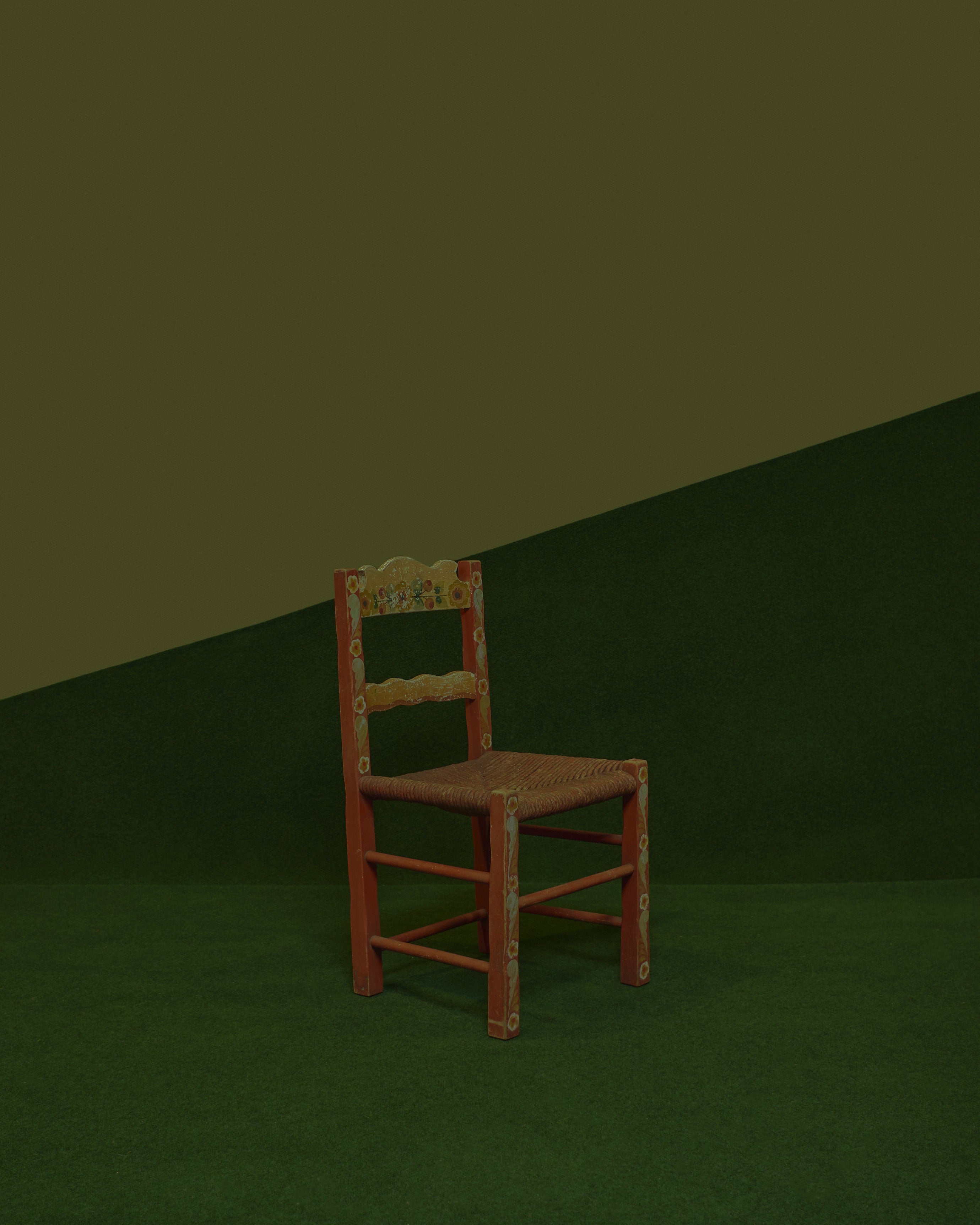 Orange Folk Chair
