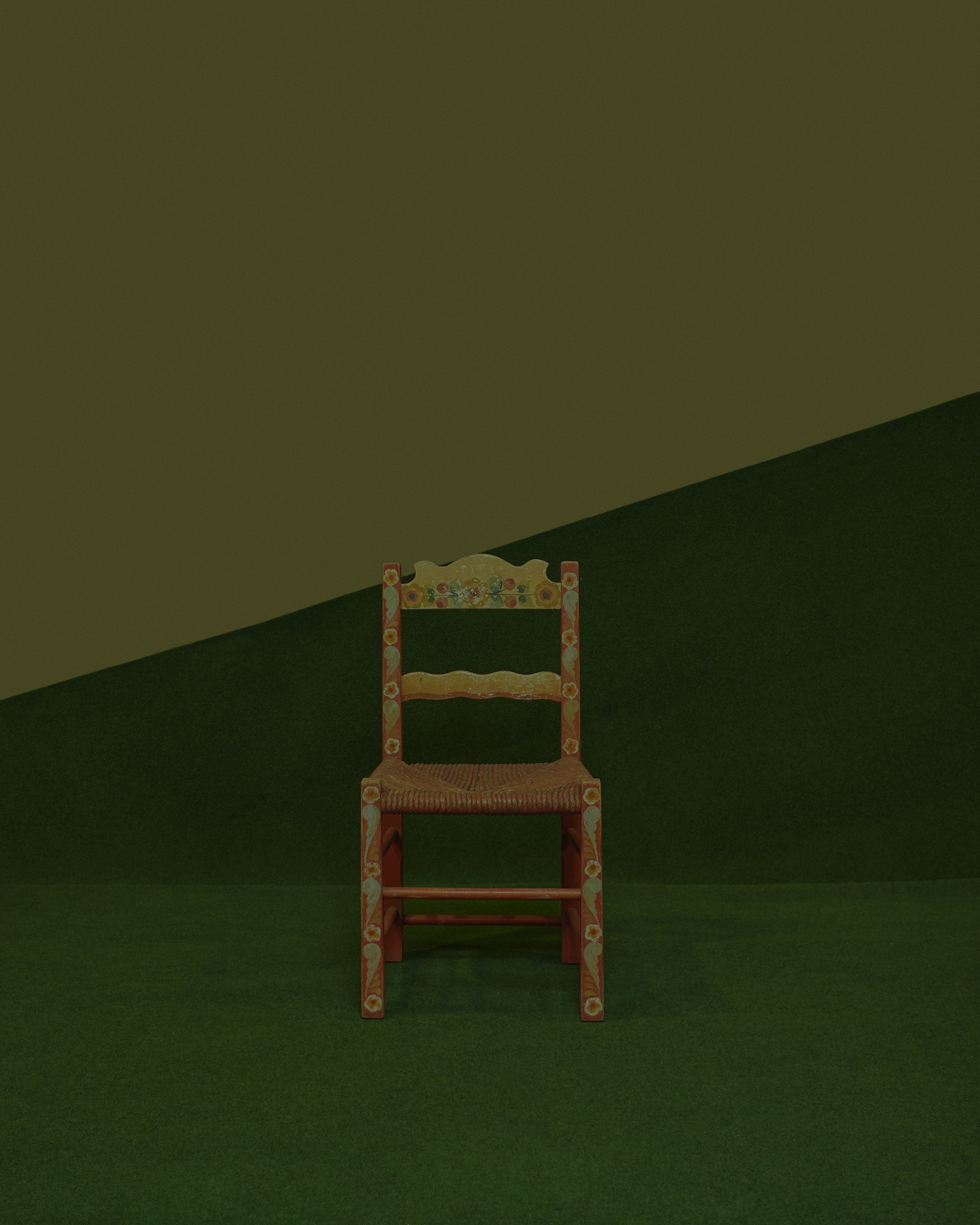 Orange Folk Chair