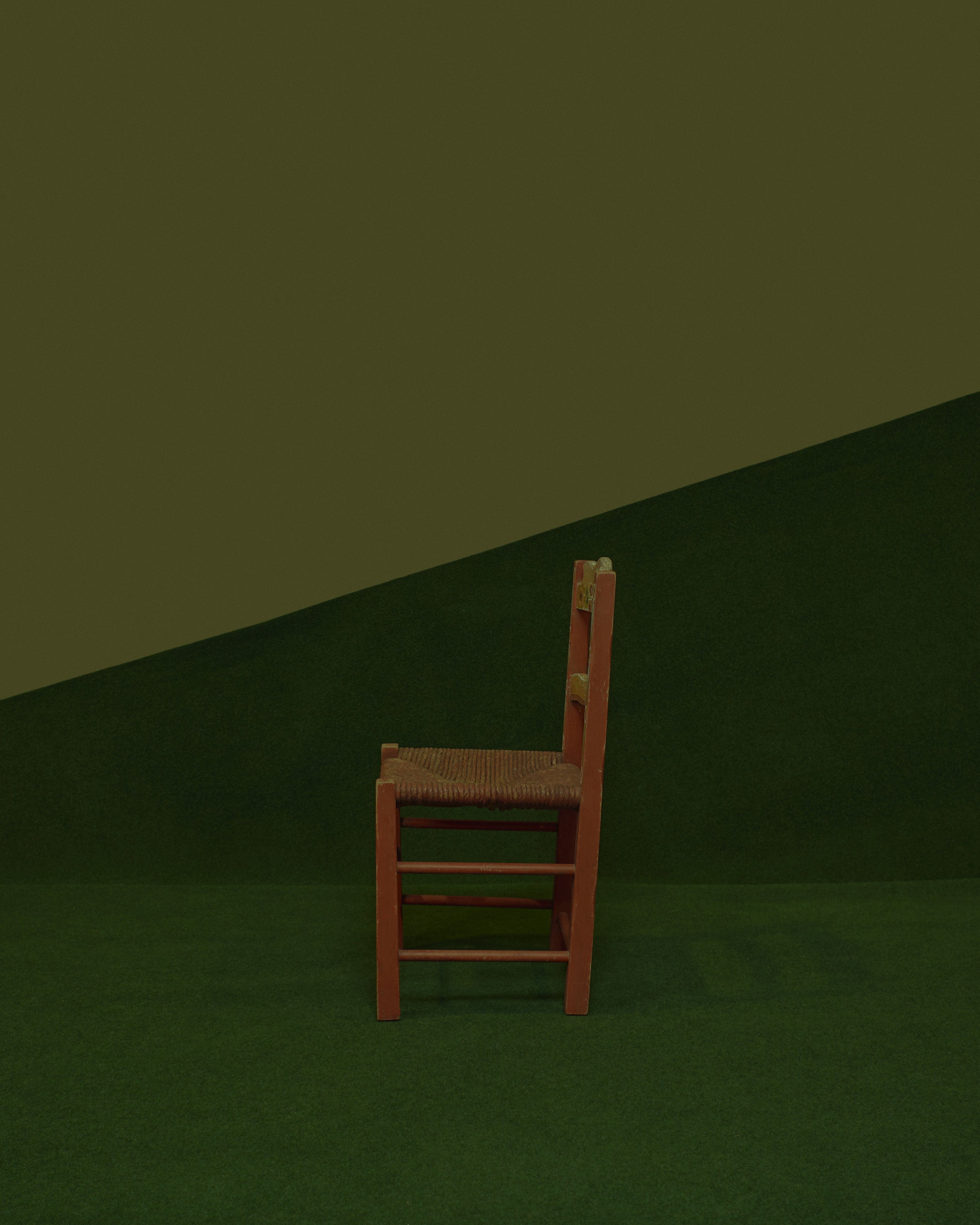 Orange Folk Chair