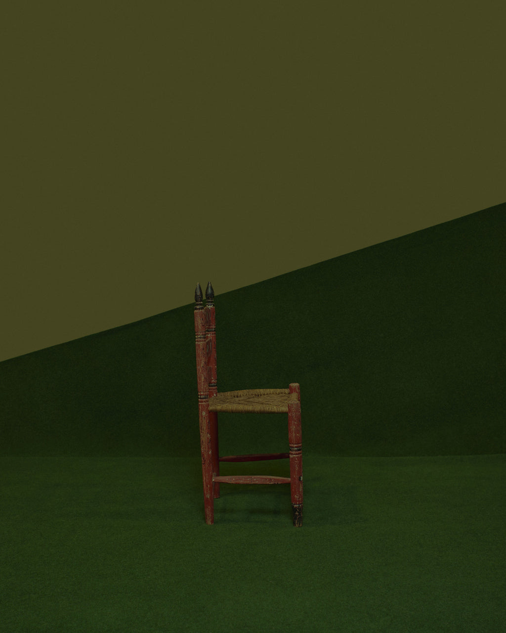 Red Folk Chair