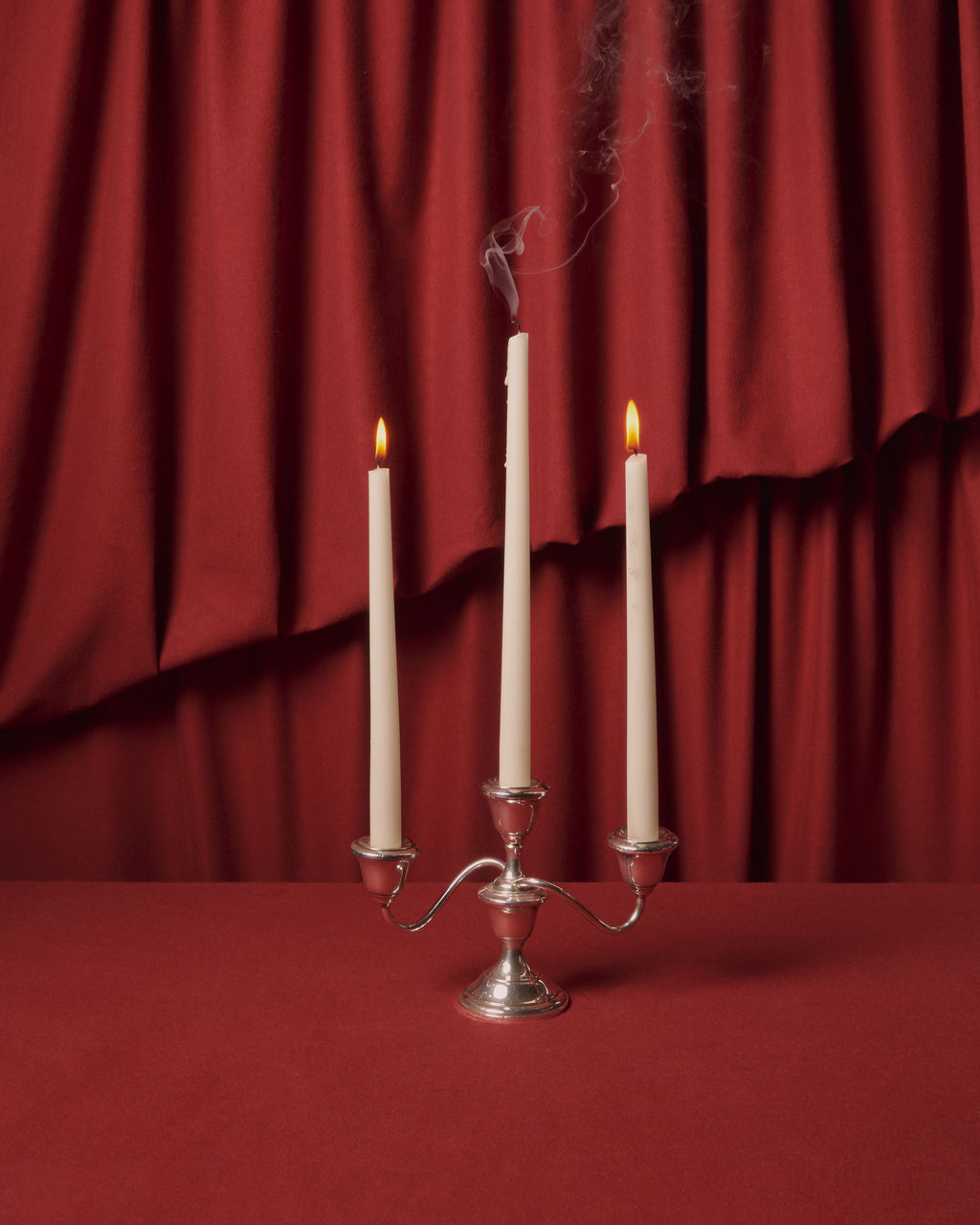 Pair of Three Arm Weighted Candlesticks